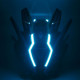 TacticalXmen Cyberpunk Blue Light Winged Mask With Gloves&Wrist Armor