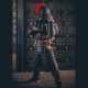 Retro Style Ancient Lamellar Armor Outfit with Helmet