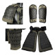 TacticalXmen Tactical Samurai Armor Set (2 x Shoulder armor 1 x Groin armor 2 x Wrist armor 2 × Skirt Armor)